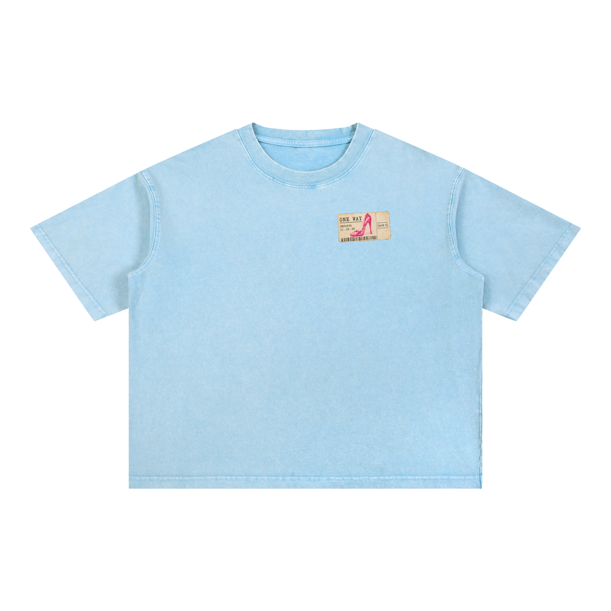 One Way Tee - Sky Blue