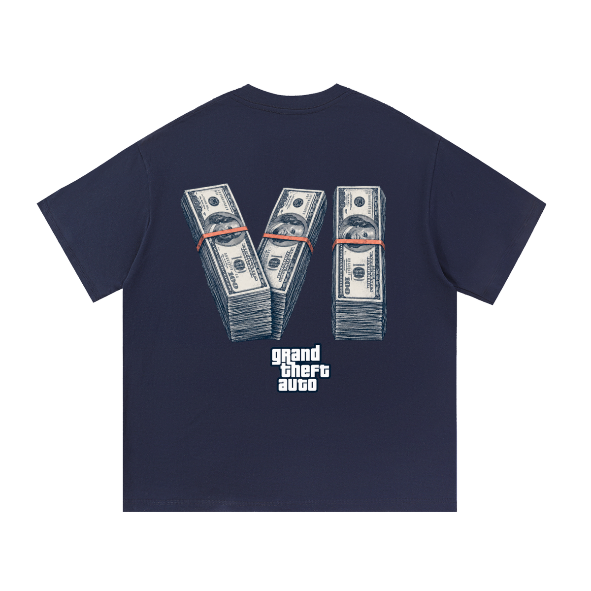 Banknote Tee - Navy Blue