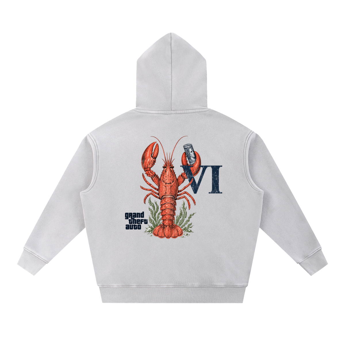 Snow Wash Fleece Oversize Hoodie
