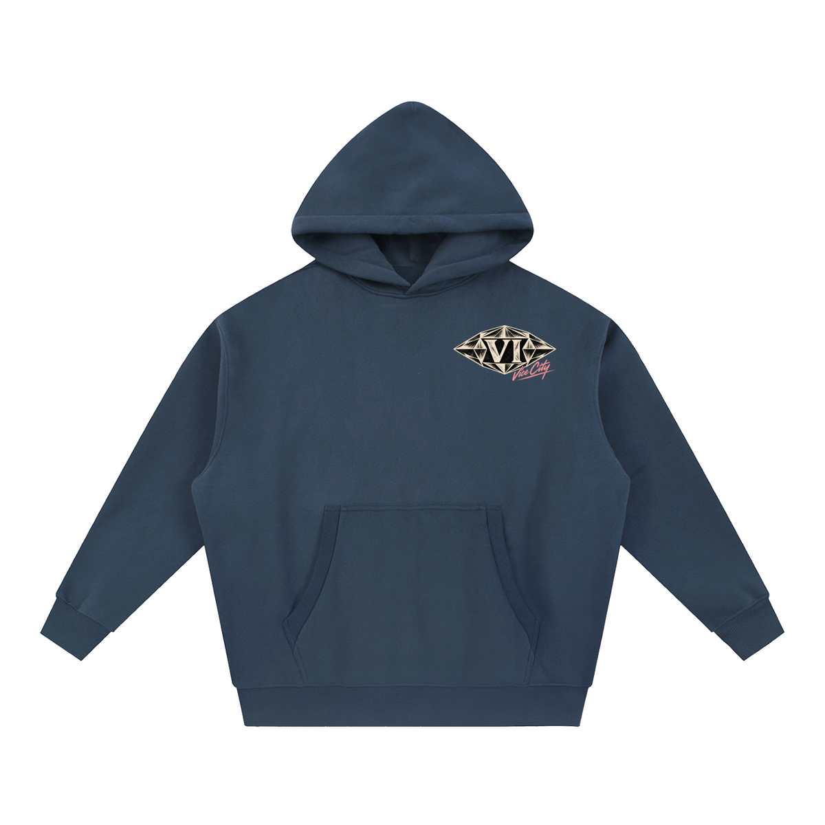 Essential Oversized Boxy Fit Fleece Hoodie