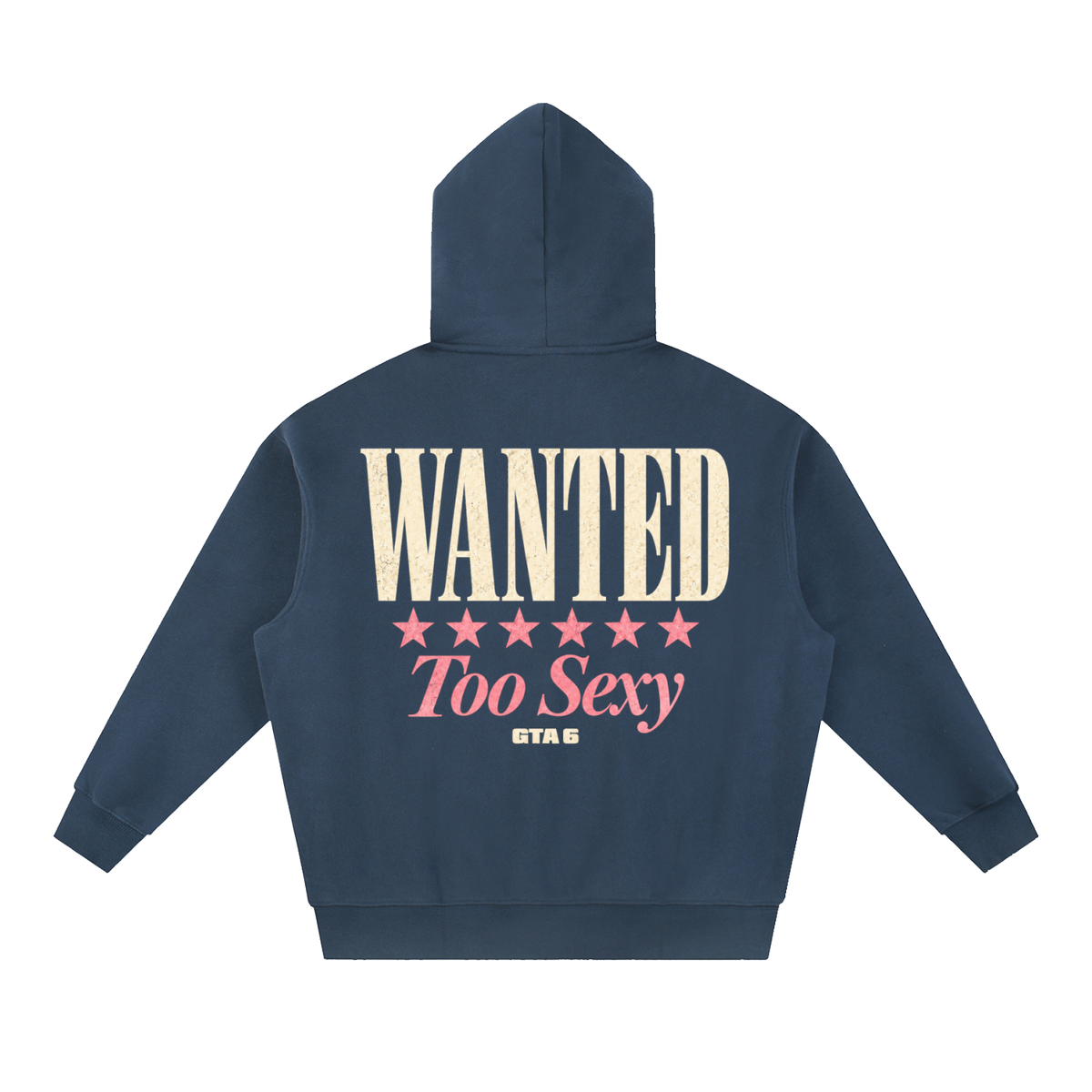 Too Sexy Oversized Hoodie - Navy Blue