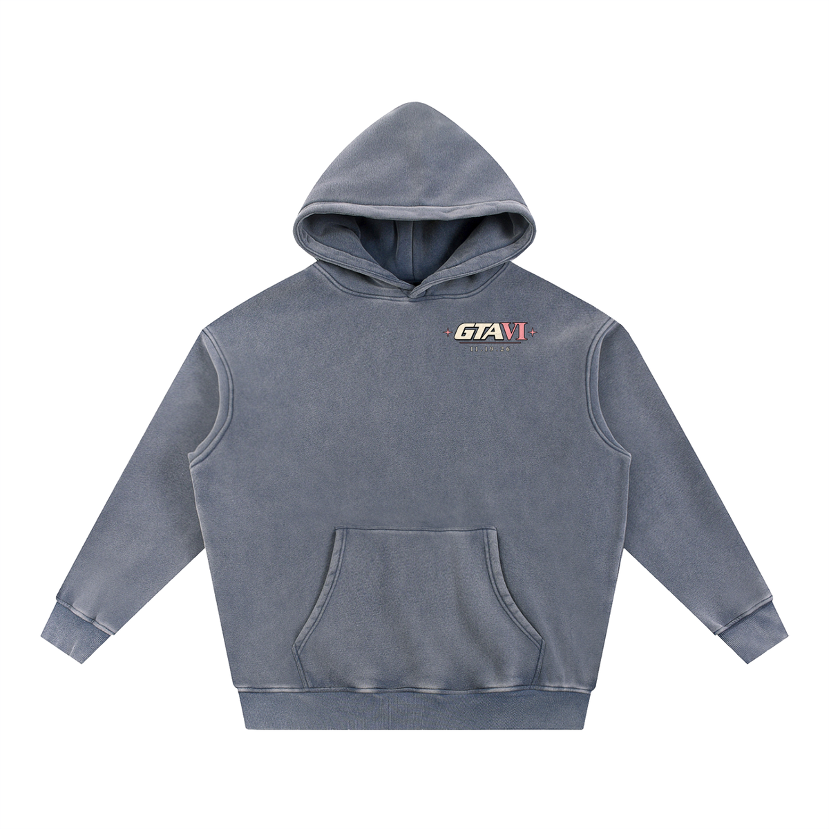 Social Life Oversized Hoodie - Royal Blue